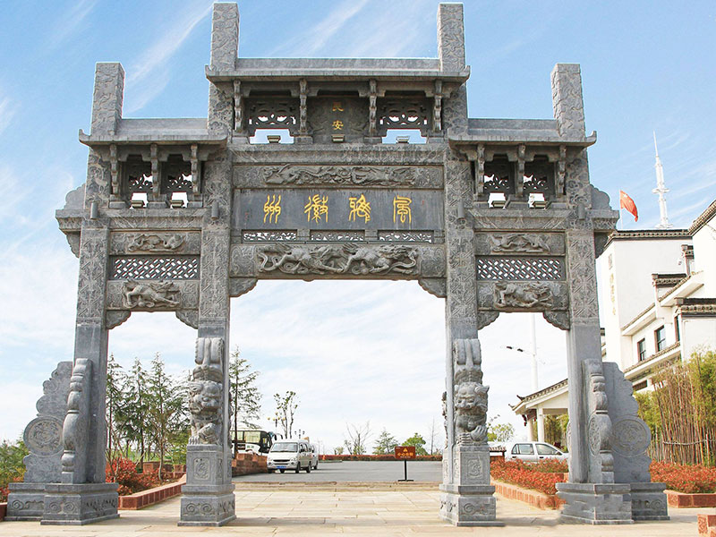 花崗巖牌坊 花崗巖牌坊